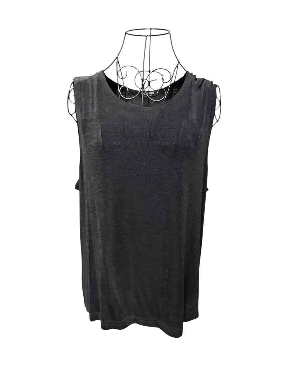 Softwear Black Sleeveless Tank Top - Relaxed Fit XL